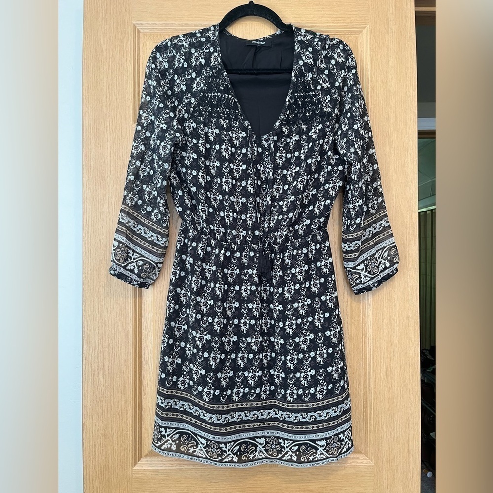 Madewell Woodland Mini Cocktail Dress in Artisan Floral Whimsigoth Flowy Size 00